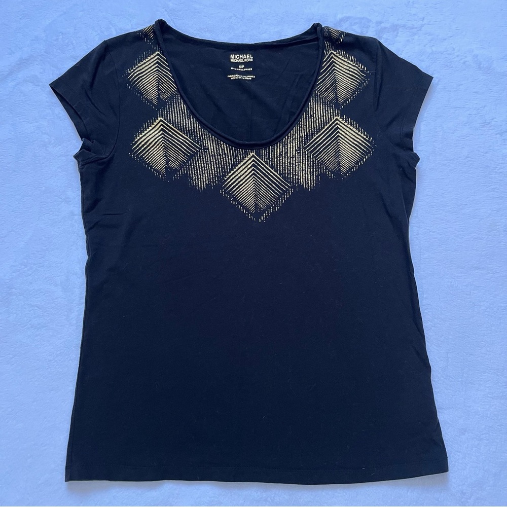 Michael Kors black and gold t-shirt